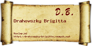 Drahovszky Brigitta névjegykártya