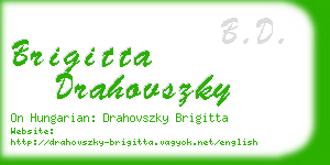 brigitta drahovszky business card